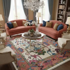 Vintage Botanical Statement Carpet